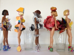 FredBulterStyle blogspot com Barbie Futurisitic Fashion Art For Selfridges 2